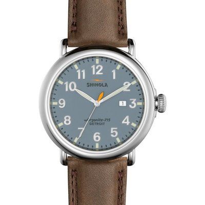 Men's Shinola Runwell 47mm Dark Brown Essex Watch S0120001119