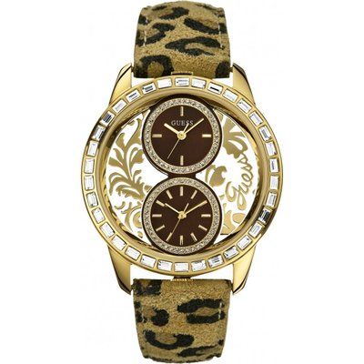 Ladies Guess CLEARLY BROCADE Watch W18544L2