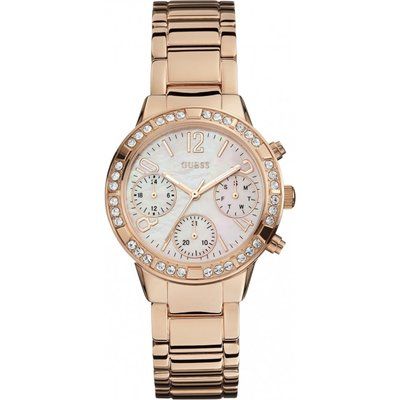 Ladies Guess Mini Glam Hype Chronograph Watch W0546L3