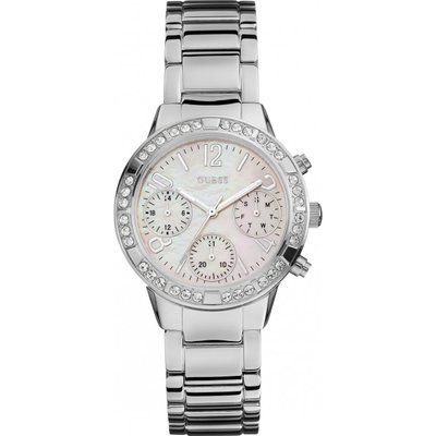 Ladies Guess Mini Glam Hype Chronograph Watch W0546L1